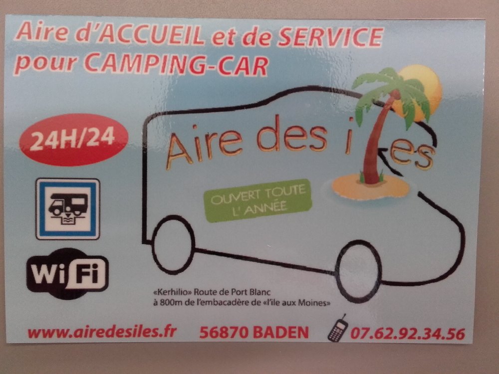 Aire camping-car  Baden (56870) - Photo 2